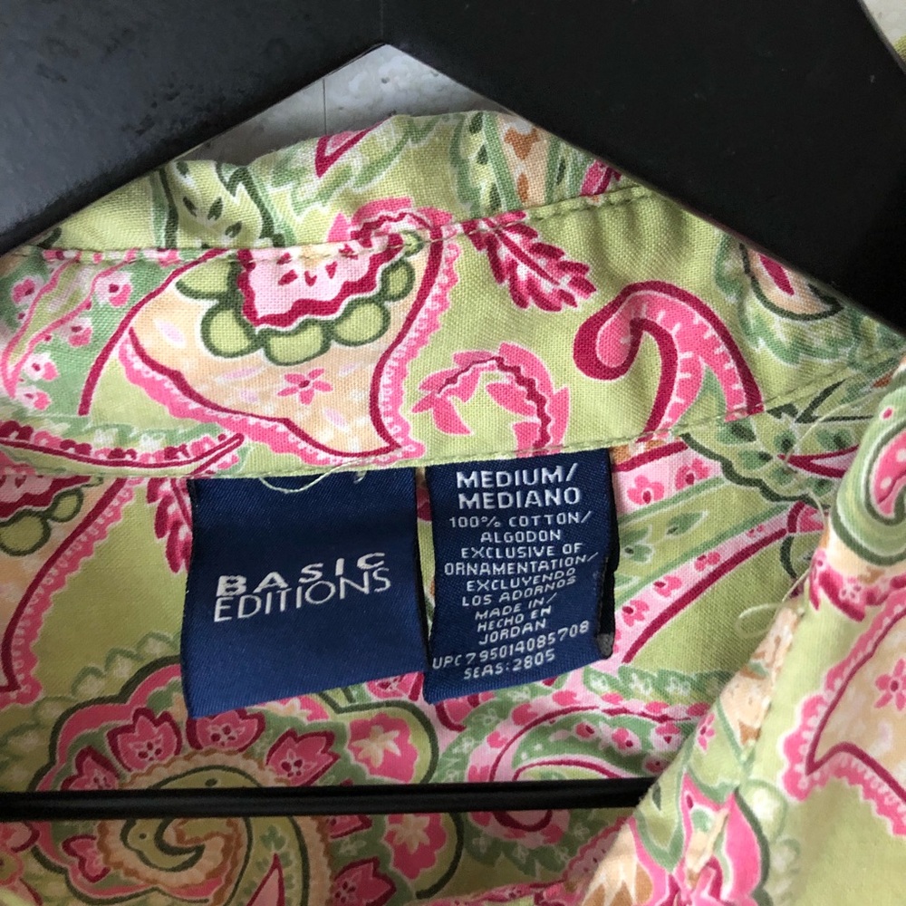 SALE 4/$20 Basic Editions Vintage Style Paisley - Picture 7 of 8
